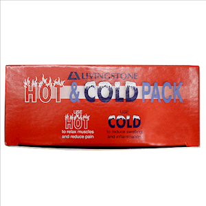 Livingstone Hot and Cold Pack with Crystal Velvet Cloth and Fixing Strap 21 x 39cm 400g 1/Box - Blue x25