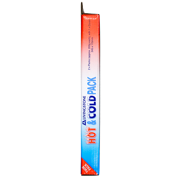 Livingstone Hot & Cold Pack 24.5 x 11.5cm 200g with Pouch Gel 2/Box - Clear x40