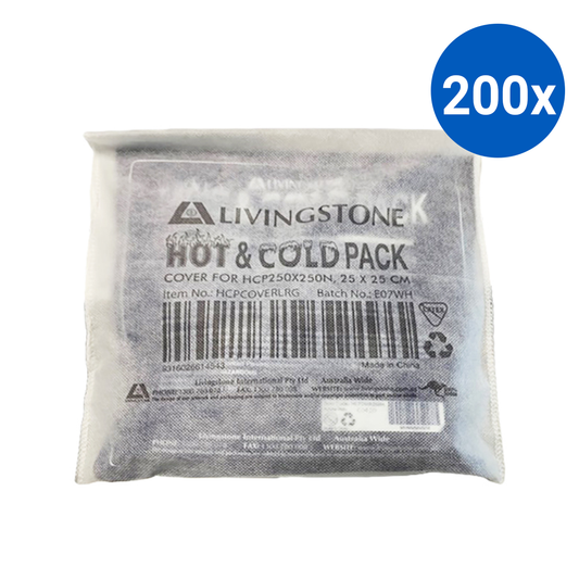 Livingstone Hot and Cold Pack Cover for HCP250X250N up to 25 x 25cm - White x200