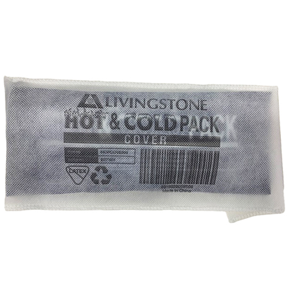 Livingstone Hot and Cold Pack Cover fits up to 10 x 25cm - White x485