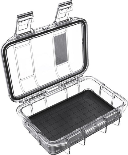 Pelican M50 Waterproof Hard Micro Case with Black Liner - Clear/Black