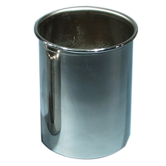 CaloRimeter Cup 50mm Diameter x 75mm Height Rolled Rim Nickel Plated 50g - Silver x30