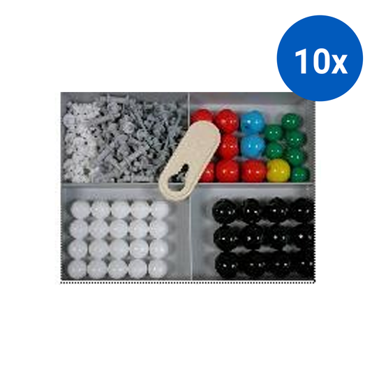 Organic Student Set. MolecModels3D Consists Of 48 Atoms with 62 Links - Multicolor x10