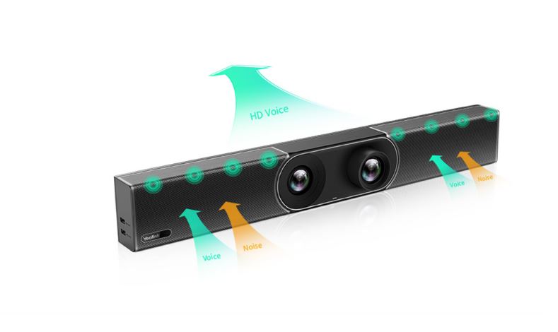 Yealink MeetingBar A30 All‑In‑One Android Video Bar with Dual 4K Cameras, Auto Framing & VCR11 Remote