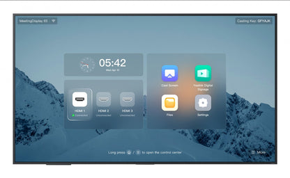 Yealink A40‑031 MeetingBar Kit + MD65 65" 4K MeetingDisplay with CTP25 Touch Panel & Wireless Casting