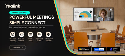 Yealink MeetingBar A40 All‑in‑One Android Video Bar with CTP25 Touch Console