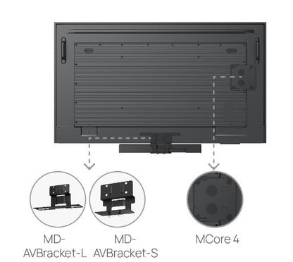 Yealink MD‑AVBracket‑L Wall Mount Bracket for MeetingBar A50 & MVC S50