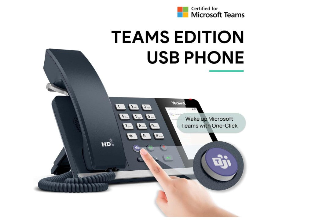 Yealink MP45 USB Teams Phone Desk Corded Phone