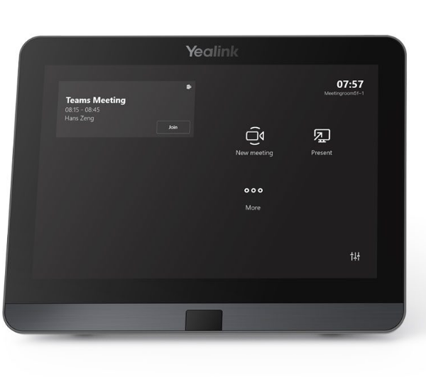 Yealink MTouch‑E2 Touch Control Panel 8‑Inch Screen with 7m Cat5E Cable, USB‑C/HDMI & Wall Mount Bracket