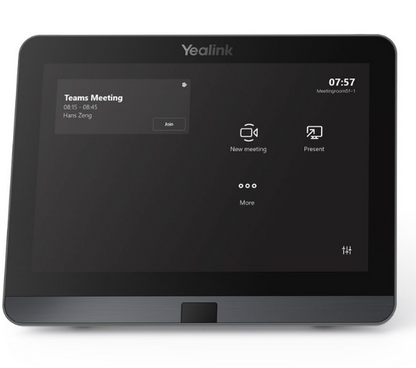 Yealink MTouch‑E2 Touch Control Panel 8‑Inch Screen with 7m Cat5E Cable, USB‑C/HDMI & Wall Mount Bracket