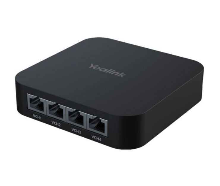 Yealink RCH40 E2 4‑Port PoE Switch for Meeting Room Cameras, Microphones, & Speakers