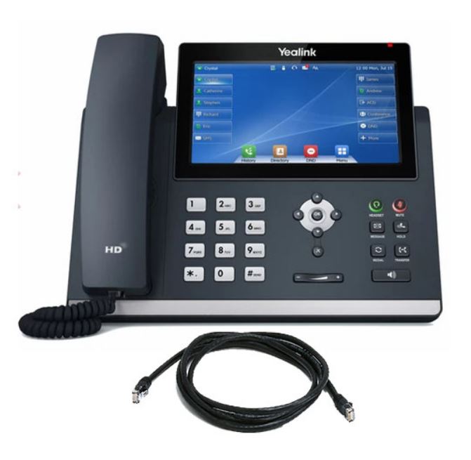 Yealink T48U 16‑Line IP Phone with 7" Colour Touch Screen & HD Voice