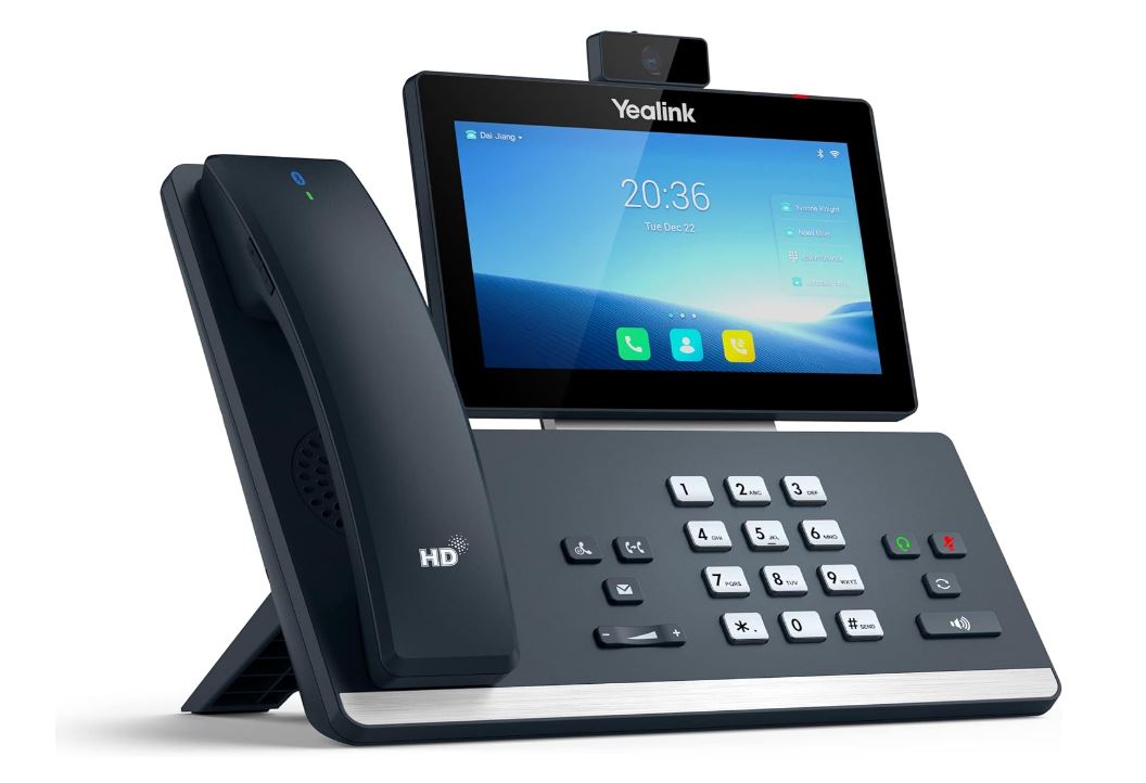 Yealink T58WP‑C 16‑Line IP HD Android Phone 7" Touchscreen with HD Camera & HD Voice