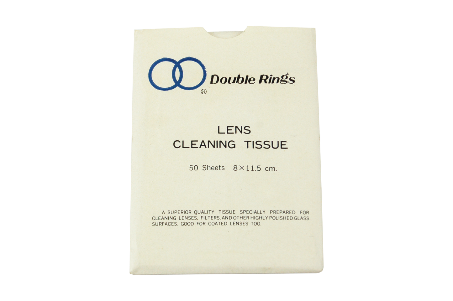 Double Ring Lens Cleaning Wiper Dry Tissue 50 Sheets/Pack (P52-651) - White x120