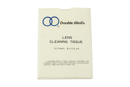 Double Ring Lens Cleaning Wiper Dry Tissue 50 Sheets/Pack (P52-651) - White x120