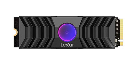 Lexar Internal SSD 2TB PCIe Gen5x4 M.2 2280 with RGB Fan Heatsink – Black