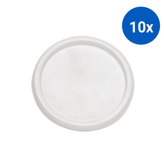 Livingstone Recyclable Plastic Denture Cup Lid 1000/Carton (for Item No.: LIVDENCUP) - White x10