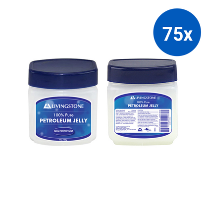 Soft Petroleum Jelly Paraffin BP 100g in Easy Closing Jar -  White x75