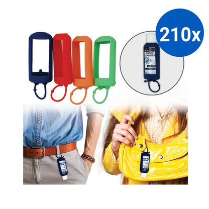 Livingstone Jelly Wrap Silicone Hanging Strap for Livingstone Sanitiser Gel 70ml - Blue x210