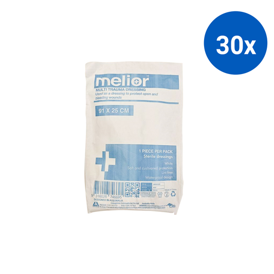 Melior Multi Trauma Dressing 91 x 25 cm Sterile 1/Pack - White x30