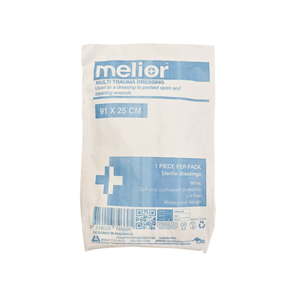 Melior Multi Trauma Dressing 91 x 25 cm Sterile 1/Pack - White x30