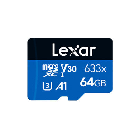 Lexar High-Performance 633x microSDHC/microSDXC UHS-I Card 64 GB - Blue