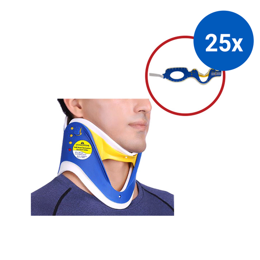 Livingstone Stiff Neck Adult Extrication Cervical Collar Adjustable 57 x 20cm - Blue x25