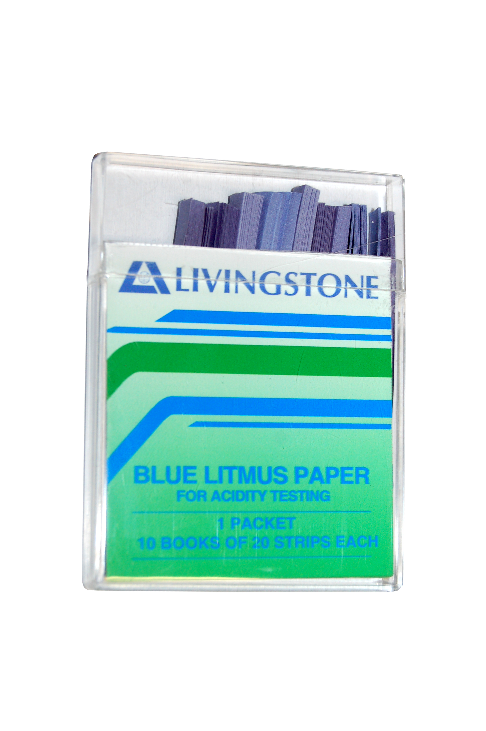 Livingstone Litmus Biodegradable Paper Blue for Acidity Testing 200 Tests/Pack - Blue x30