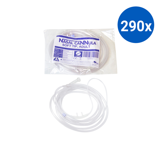 Livingstone Twin Nasal Oxygen Cannula Soft Tip Adult 2m Oxygen Tube - White x290