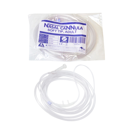 Livingstone Twin Nasal Oxygen Cannula Soft Tip Adult 2m Oxygen Tube - White x290