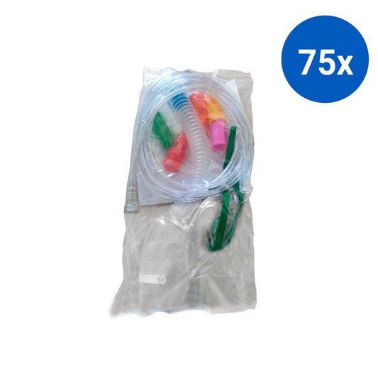 Livingstone AM-2 Venturi Oxygen Mask with Oxygen Tube/Tubing Adult - Clear x75