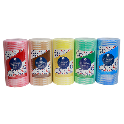 Sofeel Original Microfibre Heavy Duty Super Cleaning Wipes 30cm HACCP 85/Roll 6/Carton - Blue x5