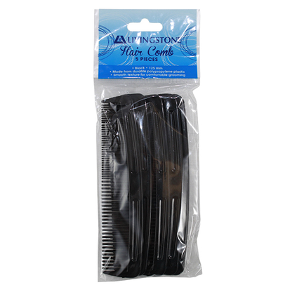 Livingstone Men's Comb Polypropylene 125mm 5/Pack - Black x185