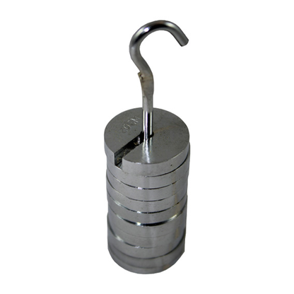 Slotted Mass Weight Stainless Steel On Carrier 9x 20 Grams 3mm Core Diameter 200 Grams Set - Silver x25