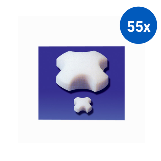 Livingstone Magnetic Stirrer Bar Disc without Pivot 20mm Length x 10mm Diameter - White x55