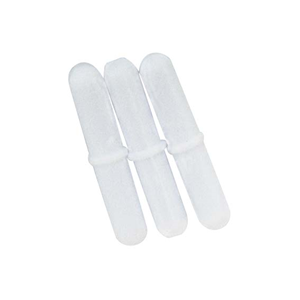 Livingstone Magnetic Stirrer Bar Cylindrical with Pivot 20mmx6mm PTFE Coated Chemical Resistant Laboratory Mixing Tool - White x120
