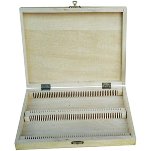 Livingstone Microslide Biodegradable Wooden Case Holds 100 Slides - Brown x10