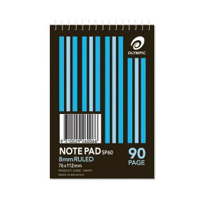 Olympic Notepad A7 Ruled Top-Open - White x485