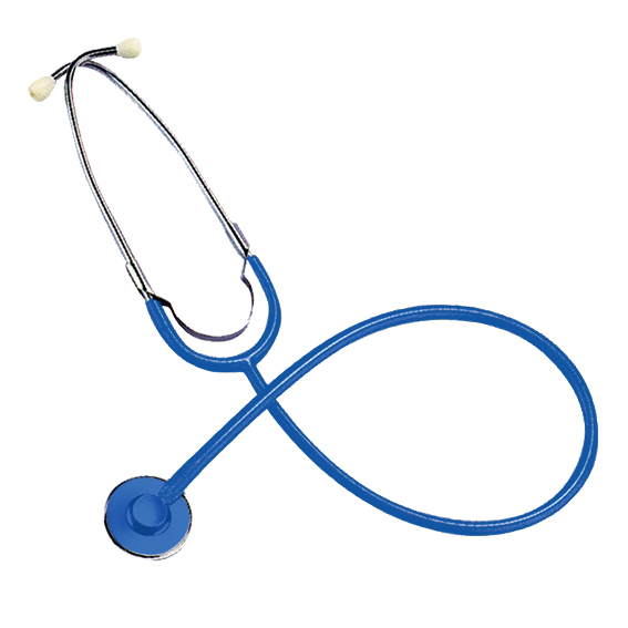 Livingstone Nurse Stethoscope Single Head - Blue Tube with Blue Flat Chest Piece x55