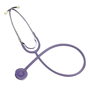 Livingstone Nurse Stethoscope Single Head with Purple Flat Chest Piece - Purple x55