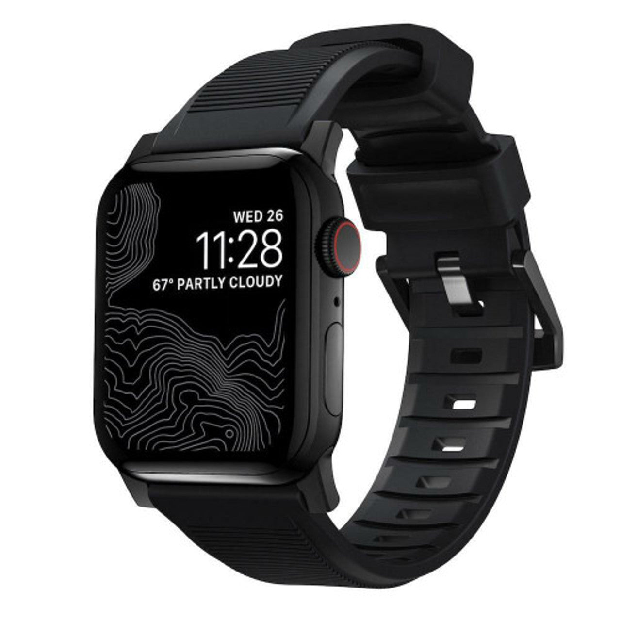 Nomad Rugged Strap Apple Watch 42/44/45/Ultra 49mm - Black hardware