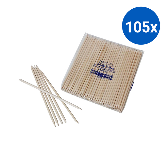 Sofeel Wooden Orange Stick One Pointed end and One Bevelled end 152 x 3.8mm 100/Pack - Brown x105