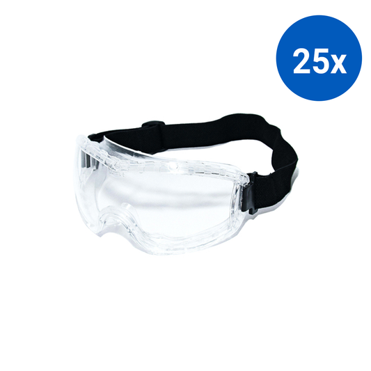 Livingstone Anti Fog Clear Goggle - Clear x25