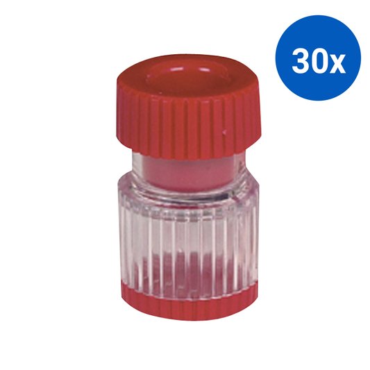 Pharma Systems Pill Crusher 50 x 50 x 80mm Dual Storage Compartment - Red x30