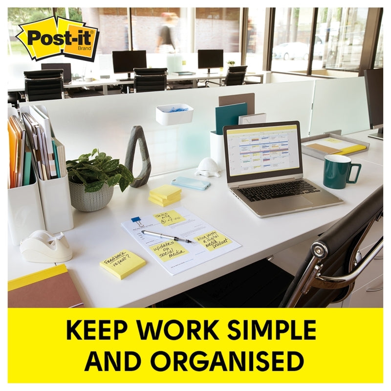 Post‑It Notes Canary Yellow 76 x 76mm Box of 12