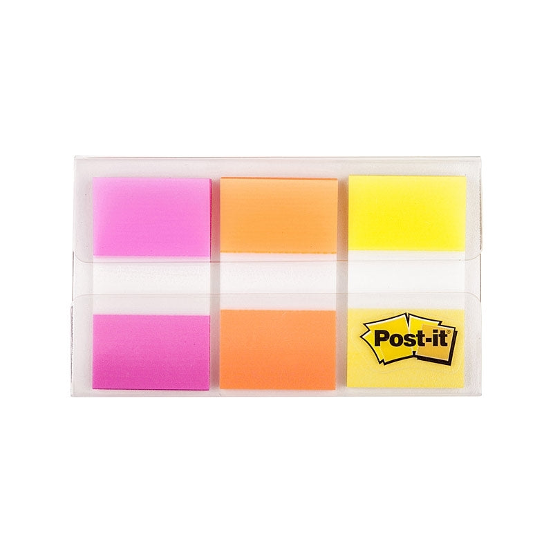 Post‑It Flags Bright Colours 25 x 43mm 3‑Pack Box of 6