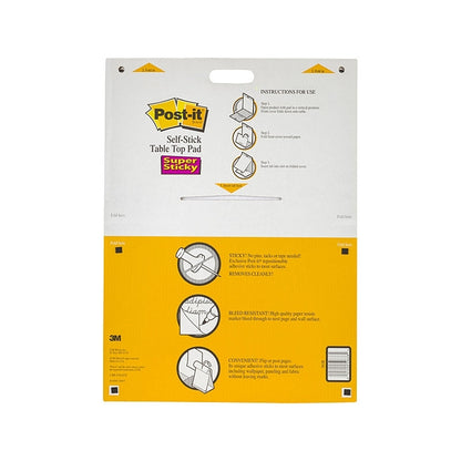 Post‑It Super Sticky Easel Tabletop Pad 508 x 584mm
