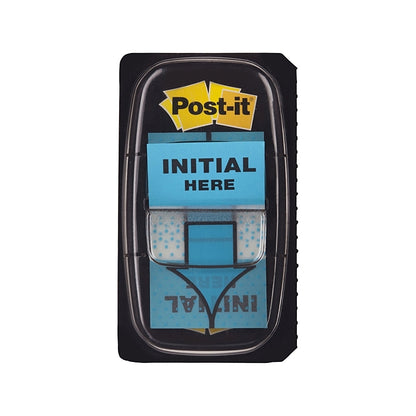Post‑It Initial Here Flags 25 x 43mm 2‑Pack Box of 6