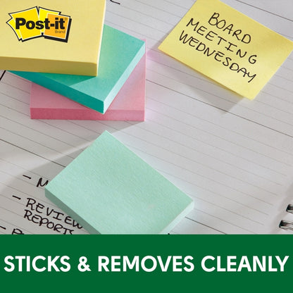 Post‑It Greener Pop‑Up Notes Pastel 76 x 76mm 6‑Pack