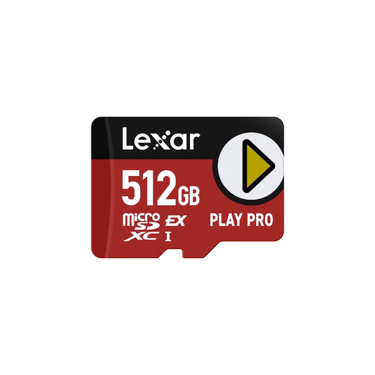 Lexar PLAY Pro microSDXC UHS-I card 512 GB - Red